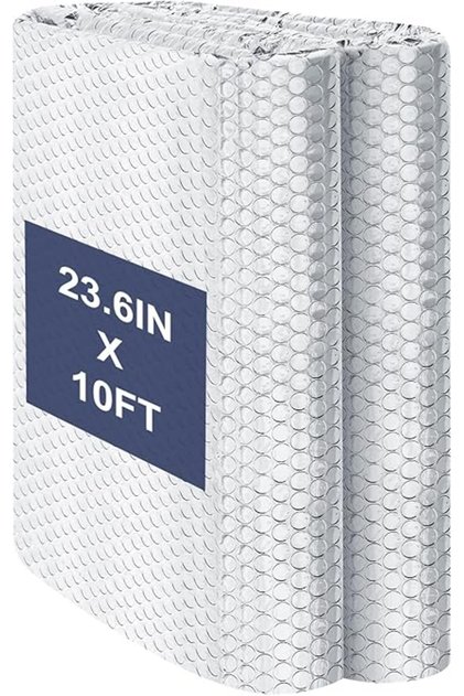 Double Reflective Bubble Foil Insulation Foam, Aluminum Foil Thermal Insulation Radiant Barrier for