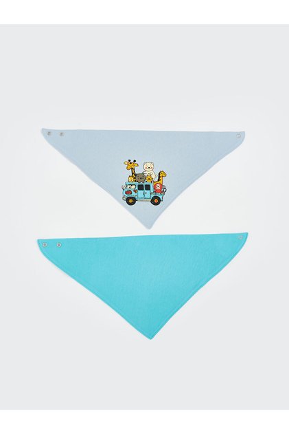 Printed Baby Boy Bib 2-pack