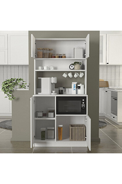 Tdesigno Lexa Çok Amaçlı Dolap-Mikrodalga-Erzak-Airfryer-Mutfak