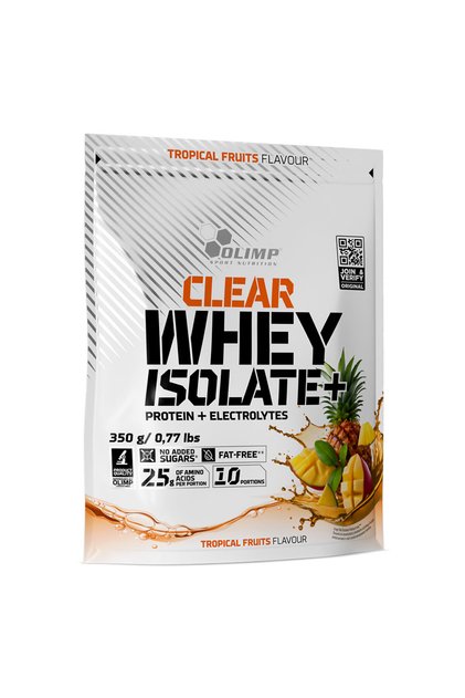 Clear Whey Isolate +, Tropical Fruits, 350 g, Supports Muscle Growth