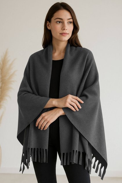 Unisex Polar Shoulder Shawl 70X180 cm Winter Warm Shawl Elegantwarm