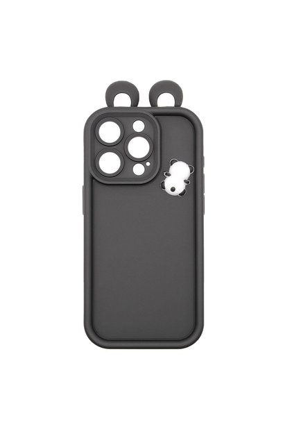 Husa de Protectie pentru Apple iPhone 14, Protectie Camera, Caracter Animat, Negru