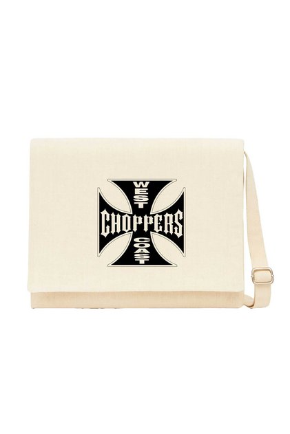 West Coast Choppers krem platno Poštarska torba