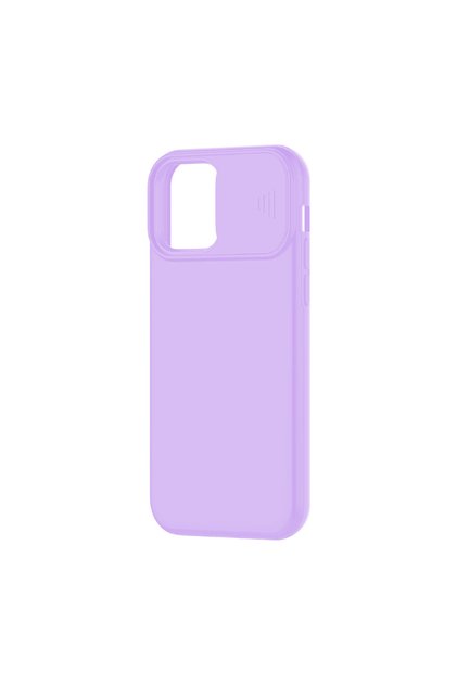 Husa Capac Glisant pentru Apple iPhone 15 Plus, Confidentialitate, Acoperire Camera, Mov Lavanda