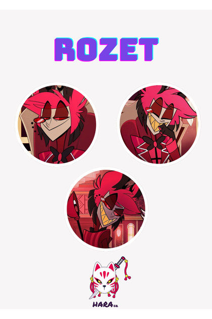 Hara Company Hazbin Hotel Animesi Lucifer Anime Rozet Seti 3'lü