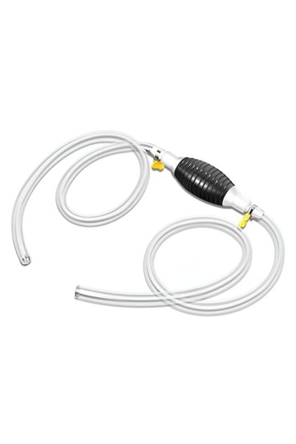 Pompă manuală cu sifon pentru transfer de lichide, furtun de 2 m, cleme,
