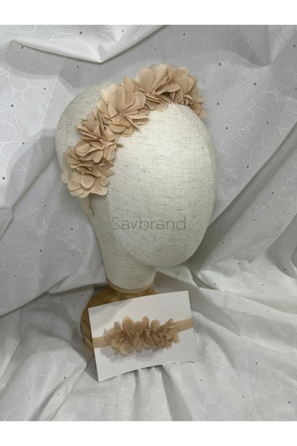 Trendy Mother Daughter Hair Accessory Set - Baby Headband + Women's Crown