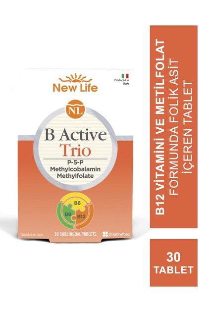 B Active Trio under Tongue 30 Tablets