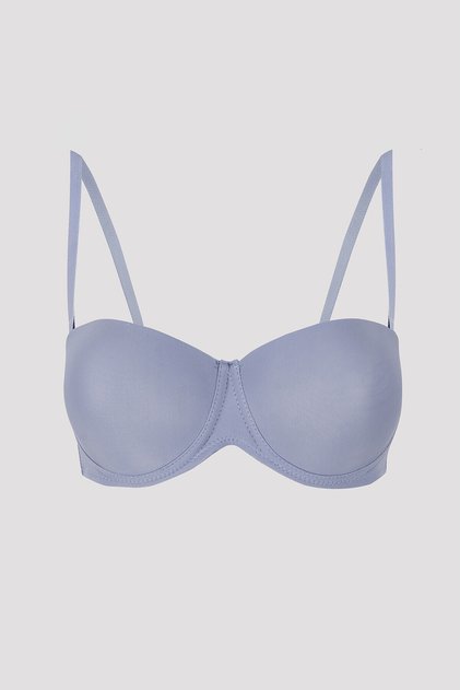 Gray Latina Supported Strapless Bra