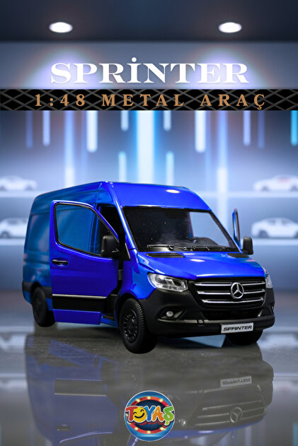 Toyaş Metal 1:48 Mercedes Sprinter Çek Bırak Araba Lisanslı