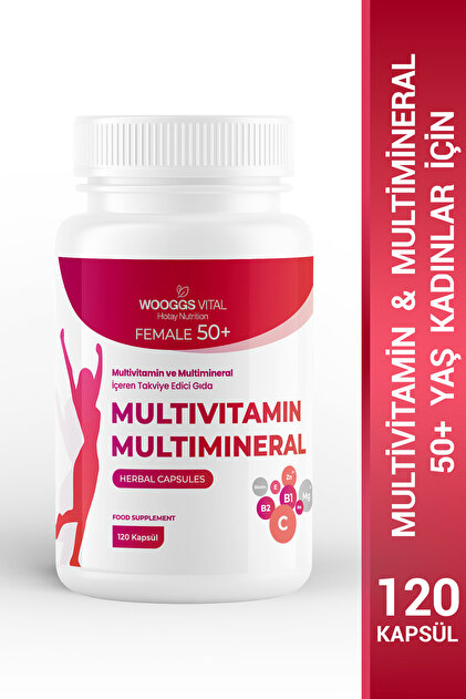 HOTAY NUTRİTİON WOOGGS VITAL FEMALE 50+ MULTIVITAMIN MULTIMINERAL 120KAPSÜL