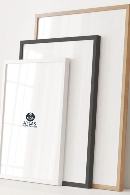 AtlasSG 21lik Poster Puzzle Resim Çerçevesi PVCli Çerçeve Siyah