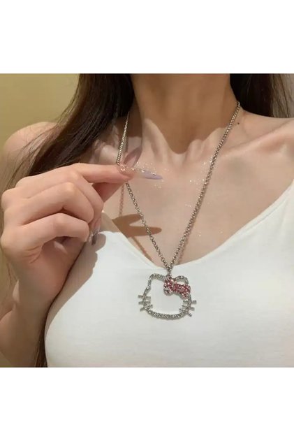 Large Size Hello Kitty Necklace
