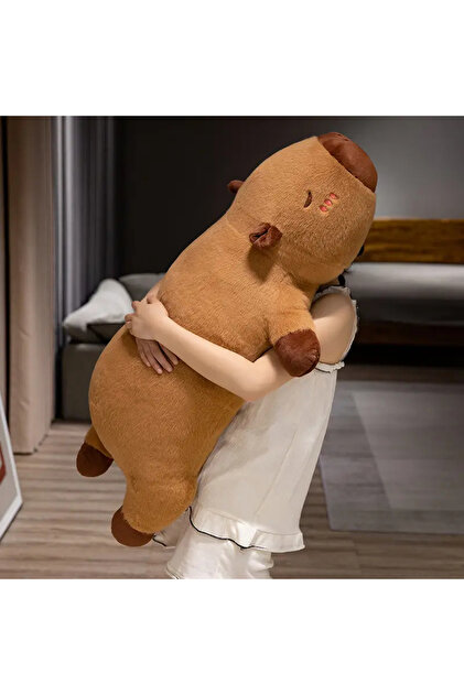 Orko Toys Çok Büyük 60 cm Gerçek Kapibara Peluş Oyuncak –Ekstra
