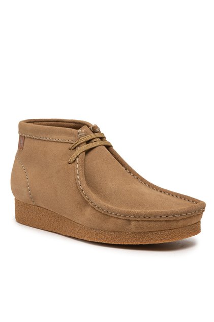 Ανδρικά μποτάκια μέχρι τον αστράγαλο μπεζ CLARKS-SHACRE BOOT DARK SAND SUEDE 261594387