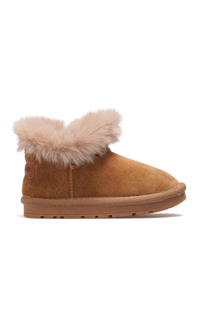 Func Girl's Furry Daily Boots 25K Buck3062 Camel