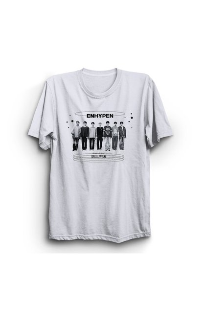 En-, Enhypen, K-Pop, Korean Music, Dilemma Printed Unisex, 100% Cotton T-Shirt