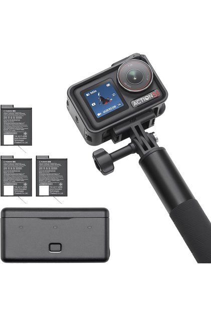 Osmo Action 5 Pro Adventure Combo, Action Camera 4K with 1/1.3" Sensor, 12h Extended Battery Lif