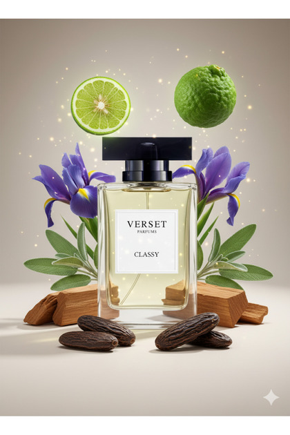 Classy 100 ml Apă de Parfum Bărbați - Bergamot, Salvie, Iris, Fasole Tonka, Lemn de Cedru