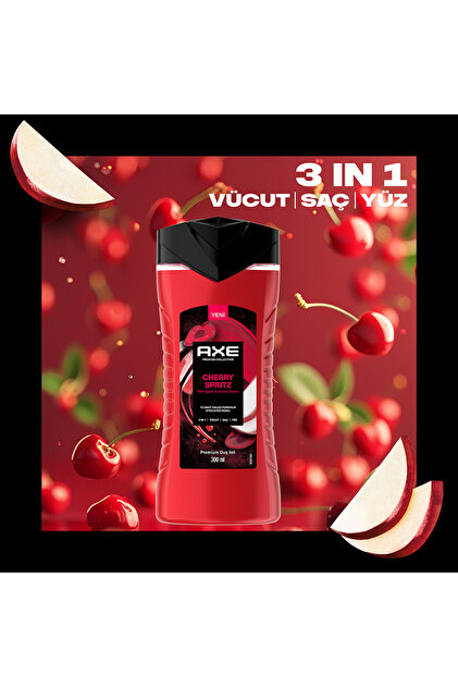 Axe Premium Collection Duş Jeli Cherry Spritz 300 ml + Cherry