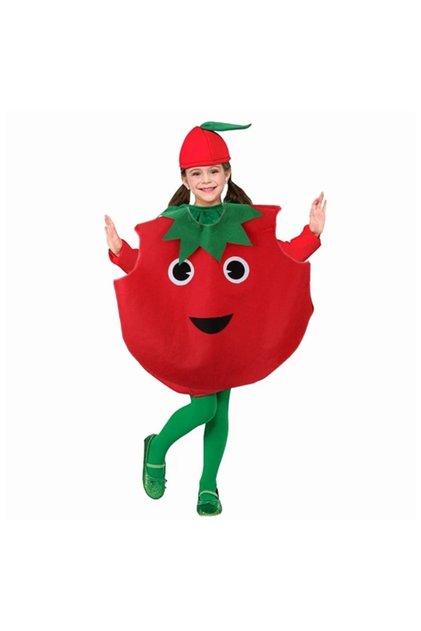 Costum de legume roșii, DEPOX, roșu, mărime universală