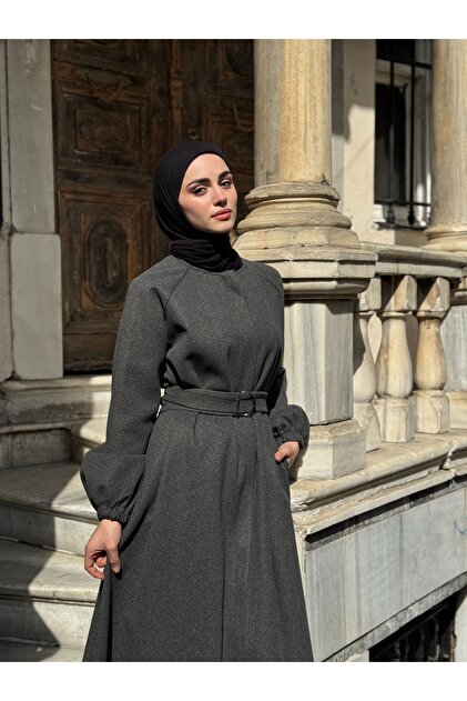 NİLNUR MODA FARAH KAŞE KABAN FERACE PARDESÜ TAM BOY - Fiyatı