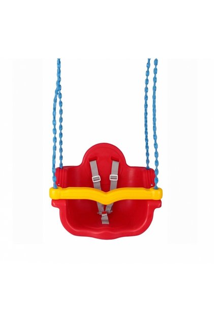 Leagan 2in1 Jumbo cu bara detasabila si lant cu protectie din plastic Red