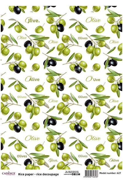 Brass Decoupage Paper - Model 627