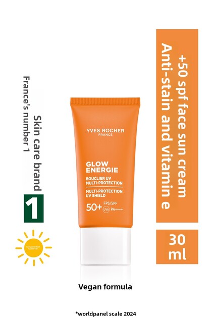 Leke Karıştı 50 Spf Facial Sunscreen - Vitamin E - Illuminating Antioxidant Complex Glow Energie 30ml