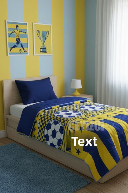 Yellow Navy Blue Single Summer Single Blanket | Single Pike 160X230Cm Without Pillow