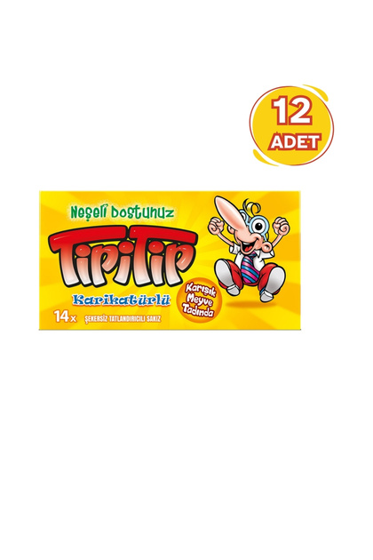 Karışık Meyve Aromalı Sakız 27 gr - 12 Adet