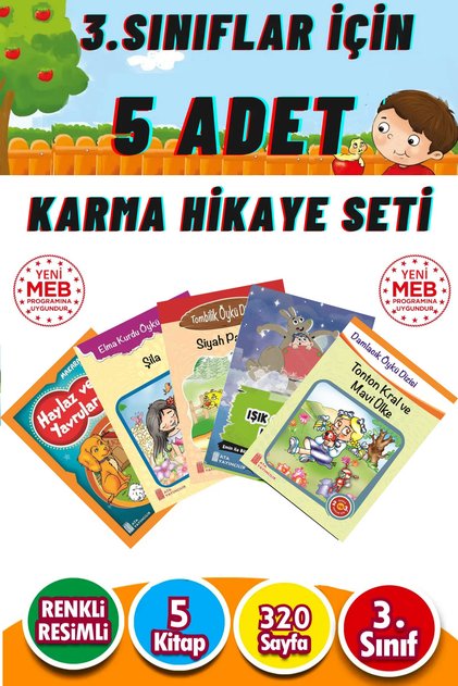 7 - 9 Yaş Için Ve Okumayı Sevdiren 5'li Hikaye Seti