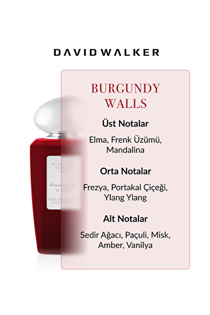 David Walker Burgundy Walls 1982 100 ml Parfüm | Aromatic - Fiyatı
