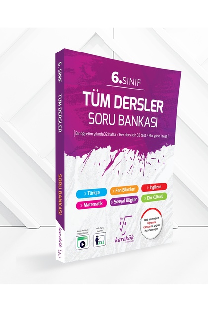 6.sınıf Tüm Dersler Soru Bankası