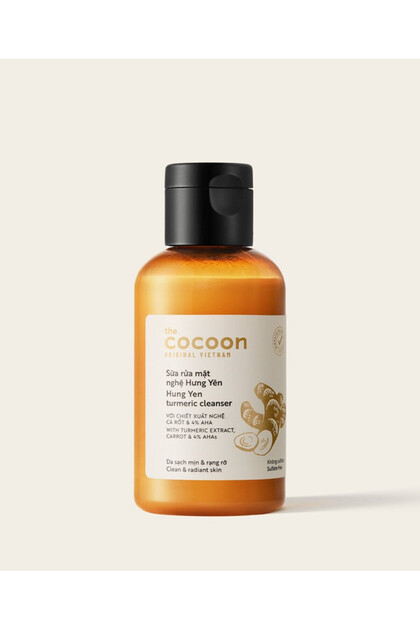 Hung Yen Turmeric Cleanser 140ml Brightening Face Wash with Turmeric & AHA for Even Skin Tone