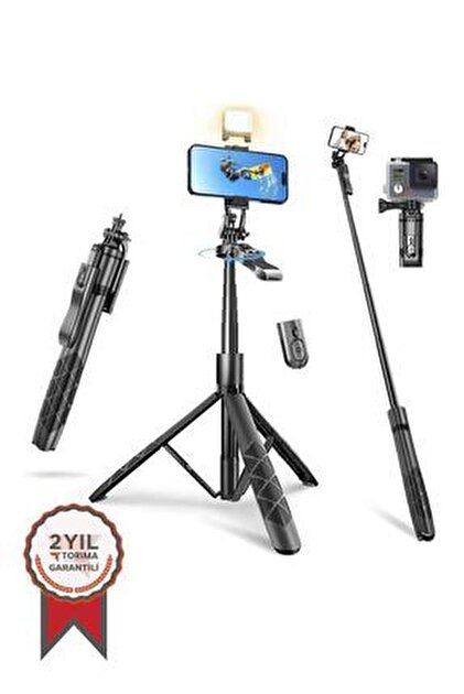 Torima Tripod Profesyonel 360 Derece Çok Amaçlı 1.2M Telefon