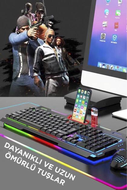 Torima TMK-06 Siyah Gaming Rgb Işıklı Kablolu Q Klavye ve Mouse