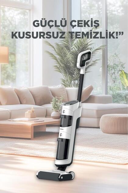 Torima Şarjlı Islak Kuru Dikey Süpürge Yüzey Temizleyici Mop
