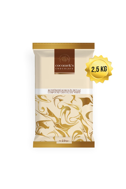 Cocomeks Beyaz Çikolata Konfiseri Kokolin 2.5 Kg