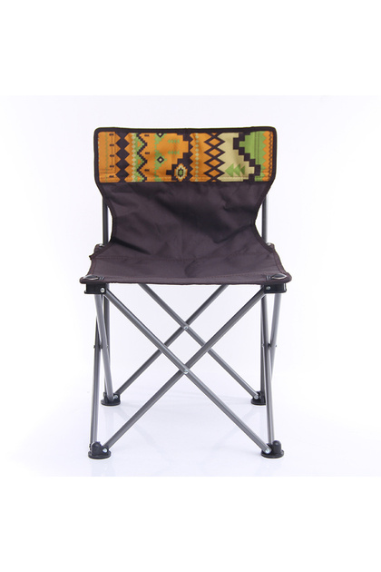 AUTO FAMILY Portable Folding Camping Chair with Tribal Design – Lightweight, Durable, and Compact