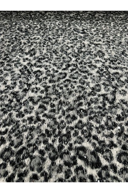 (50*150) Warpella Sequin Zebra Pattern Plush, Top Wear Plush, Decorative Throw Pillow, Pouf Plush, Runner