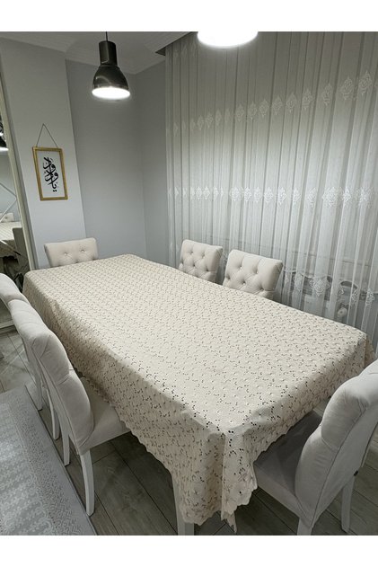 Embroidered Seamless Tablecloth 150X250