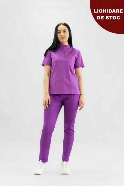 BLUZA MEDICALA KIM, VIOLET