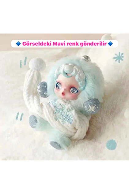 labubu sepeti Labubu Skullpanda Winter mavi KUTUSUZ GÖNDERİLİR