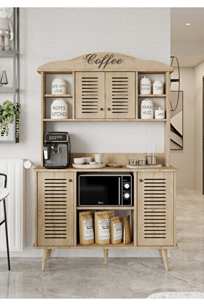 enwood Avior SAFİR MEŞE Rengi Kahve Köşesi MDF 185 x 120 x 40 CM
