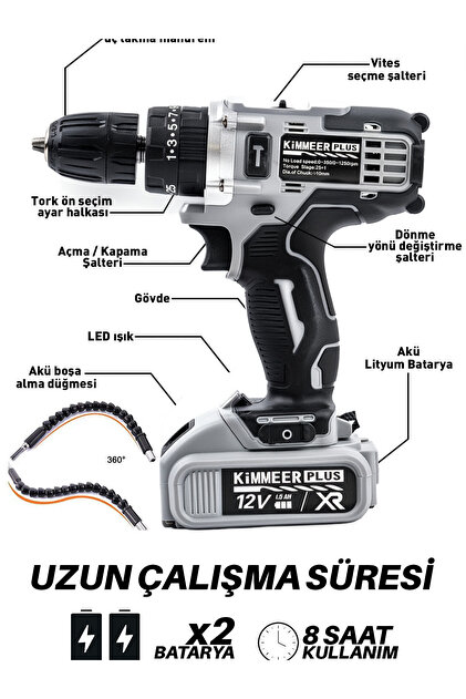 Jetta Power Tools KİMMEER PLUS Profesional 58 Vf Çelik Şanzıman 24
