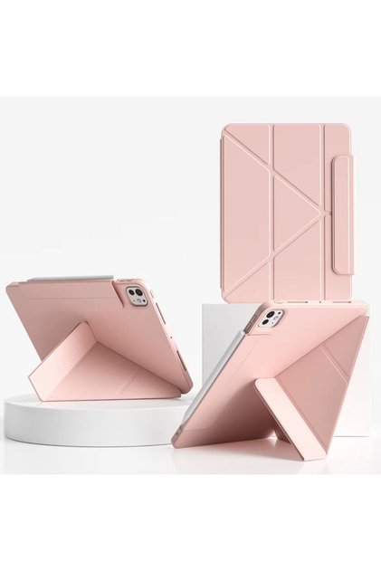 Cat-Cot Smart Case T45 for iPad Air13(2024/25) 12.9(2022) - Leather Tablet Cover/Internal Pen Slot.