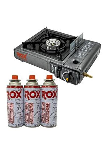 Rox Camping 0188 Tekli Portatif Kamp Ocak - Haki Yeşil