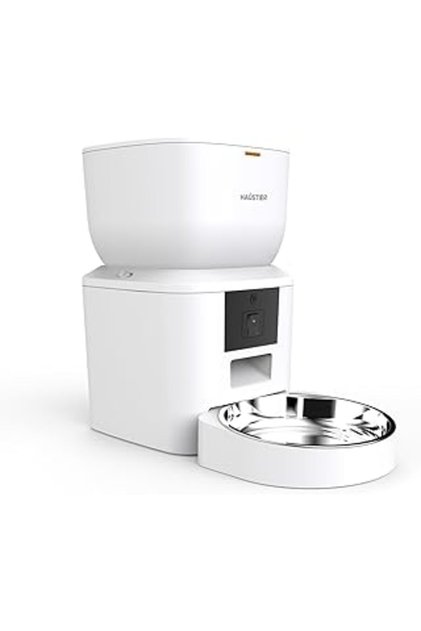 QQ025 Kameralı Akıllı Kedi Köpek Otomatik Mama Kabı,480P Gece Görüşlü, Wifi 2.4Ghz, 4 Lt, Metal Kase