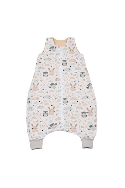 Sac de dormit cu picioare pentru copii 18-36 luni Forest Friends 1 tog, manșete convertibile în